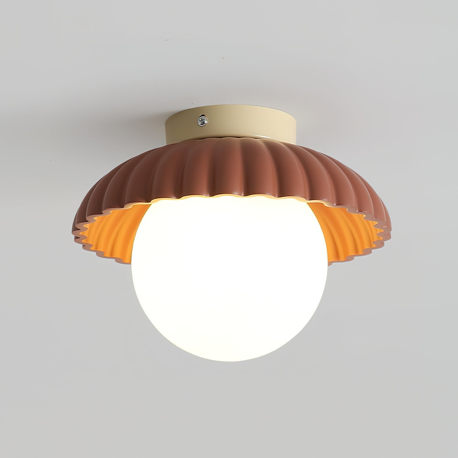 Scallop Glow Flush Mount Ceiling Light - Neutralighting