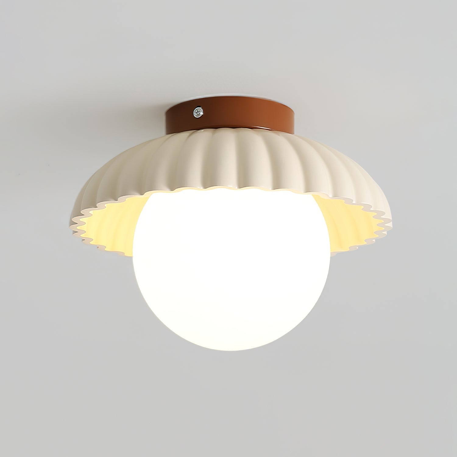 Scallop Glow Flush Mount Ceiling Light - Neutralighting