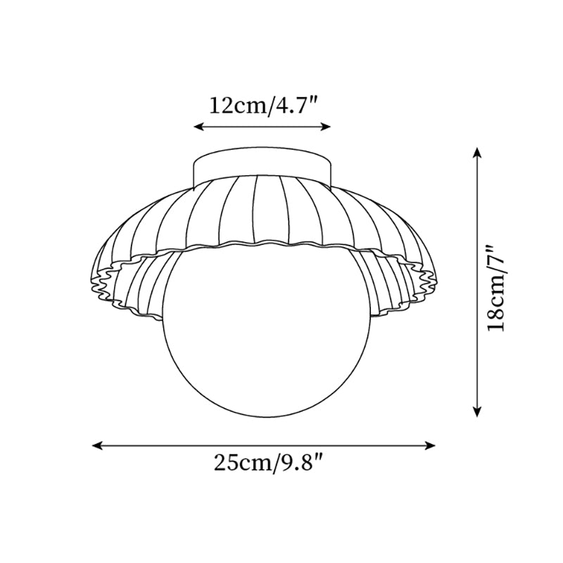 Scallop Glow Flush Mount Ceiling Light - Neutralighting