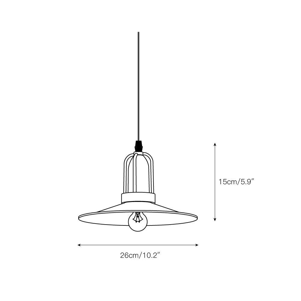 Yrvuvyi Modern Minimalist Industrial Metal Pendant Light - Neutralighting
