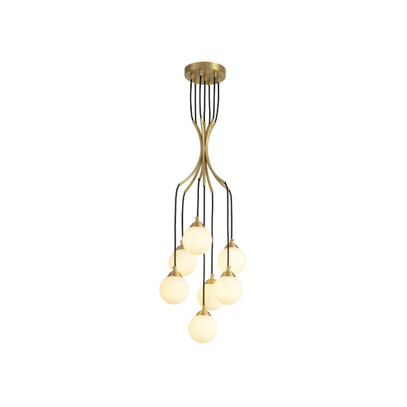 Zoruvyi Modern Minimalist Ball Drop Glass Chandelier - Neutralighting