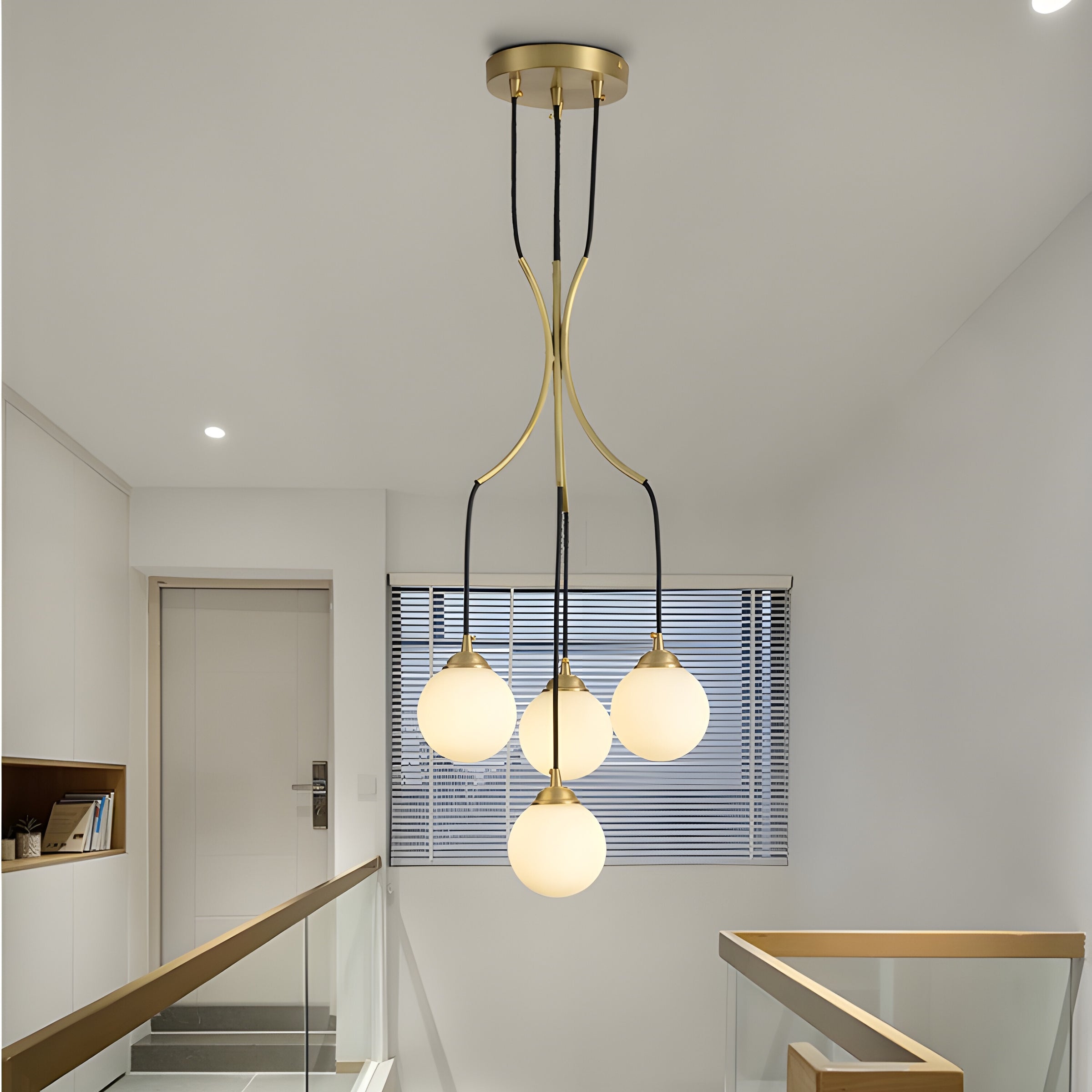Zoruvyi Modern Minimalist Ball Drop Glass Chandelier - Neutralighting