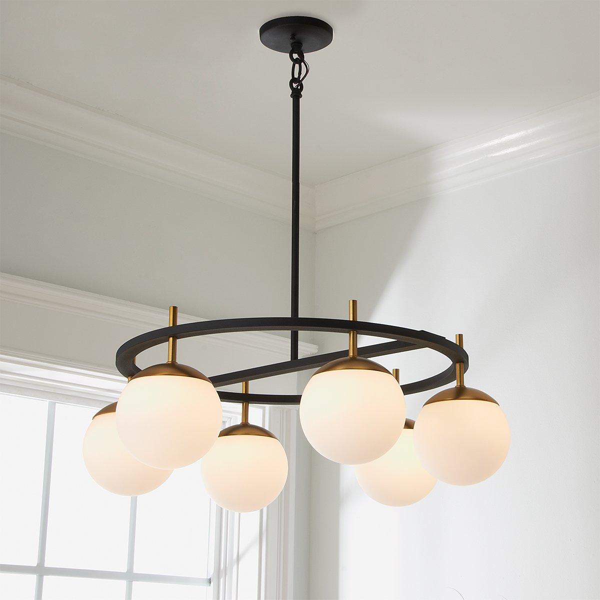 Ornuvyn Modern Minimalist Glass Chandelier - Neutralighting