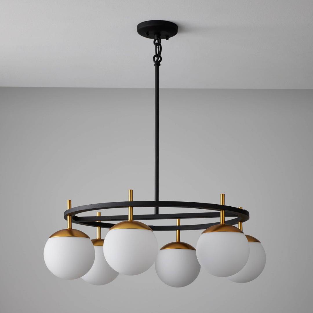 Ornuvyn Modern Minimalist Glass Chandelier - Neutralighting