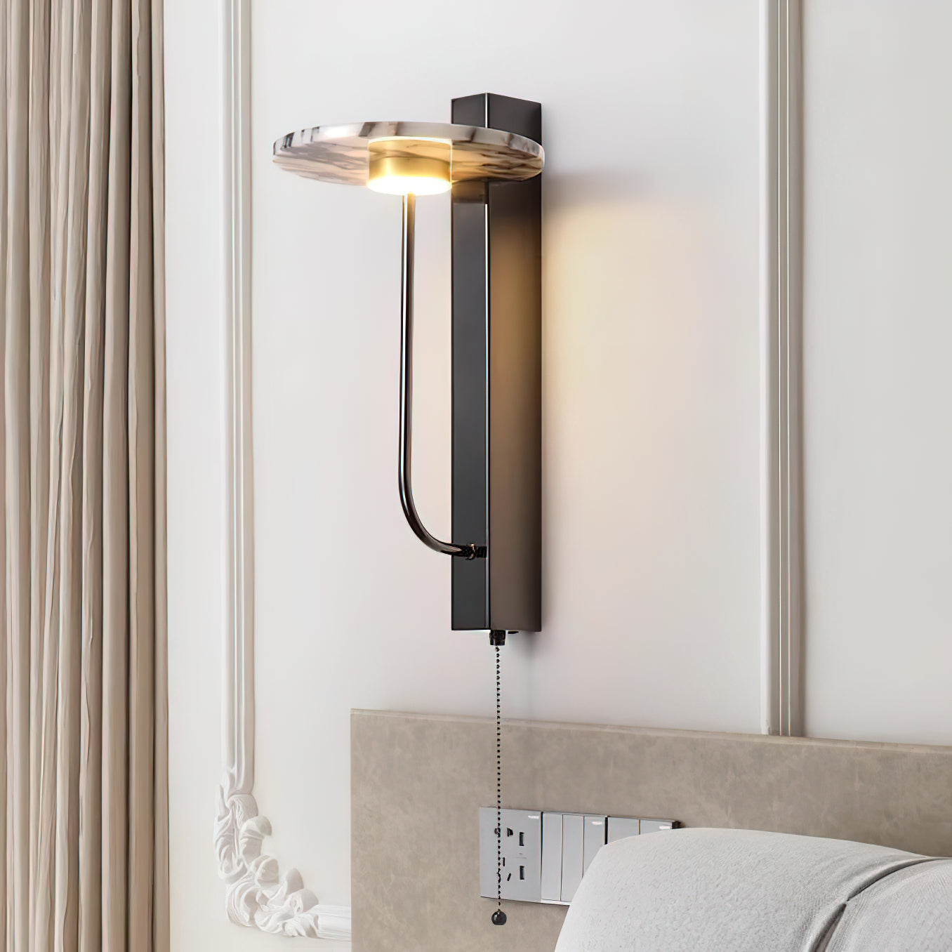 Aevuvyn Modern Minimalist Marble Wall Lamp - Neutralighting
