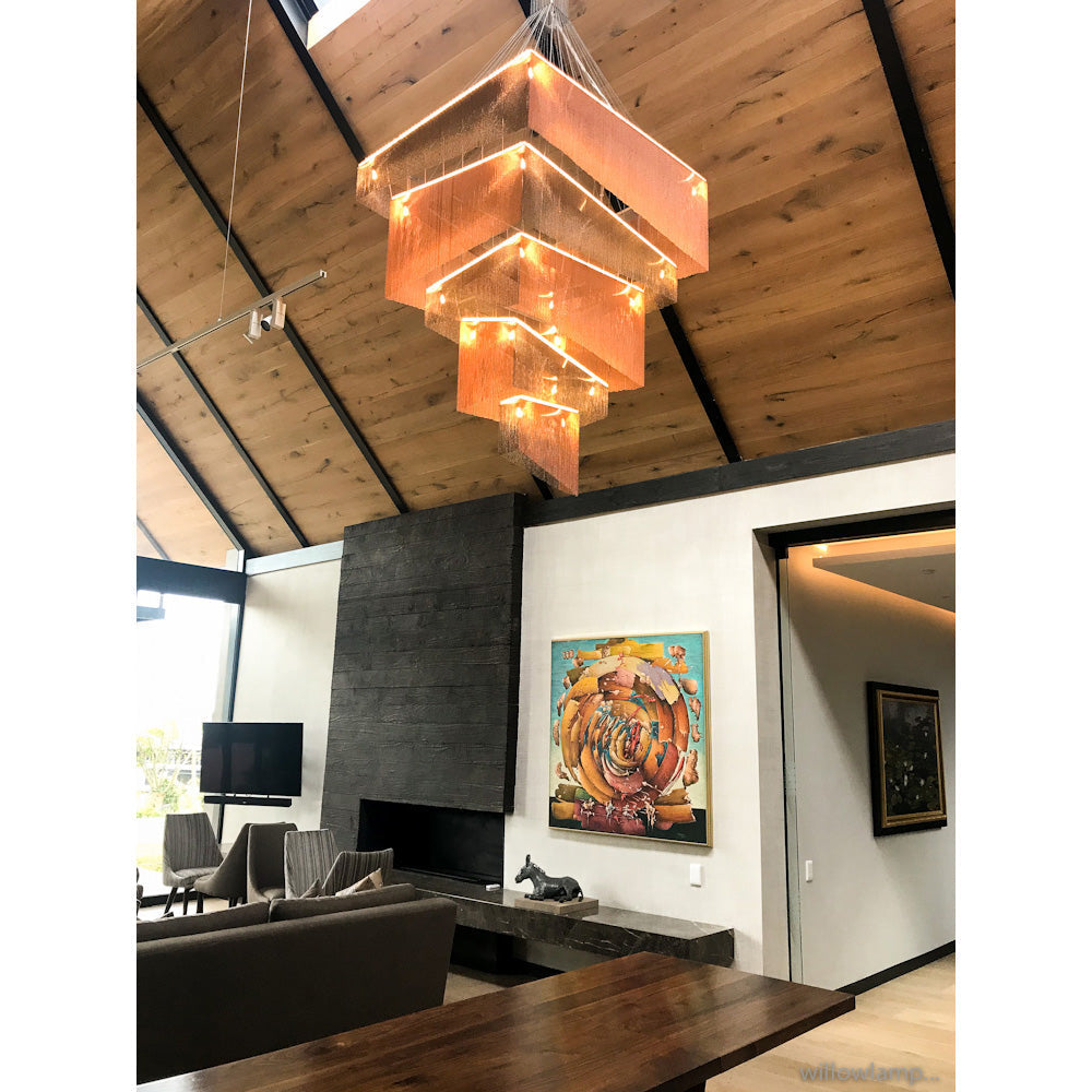 Caeluvyn Postmodern Chain Tassel Metal Chandelier - Neutralighting