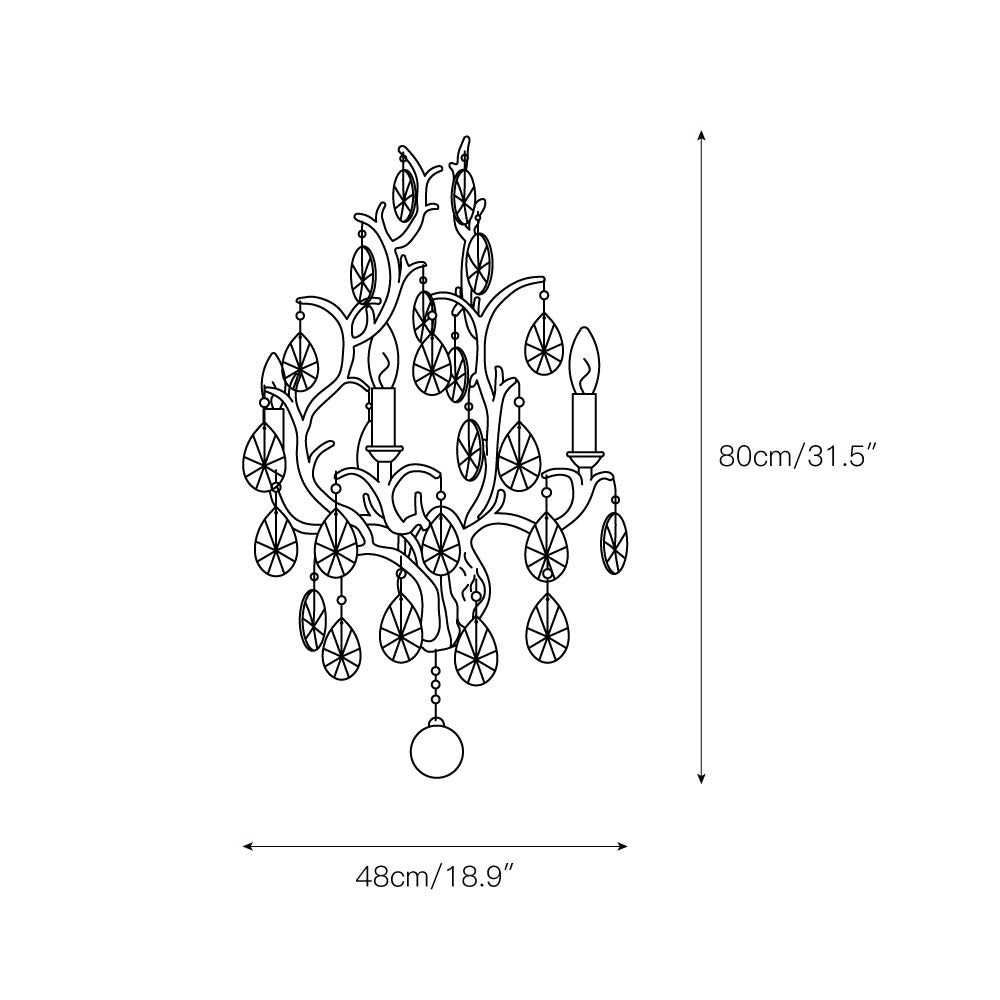 Caeluvyi Postmodern Luxury Metal Wall Lamp - Neutralighting