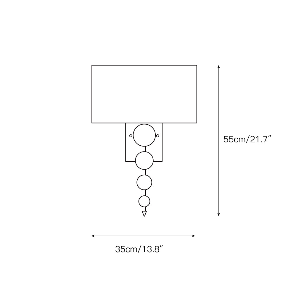 Eirikuvyn Premium Modern Metal Fabric Wall Lamp - Neutralighting