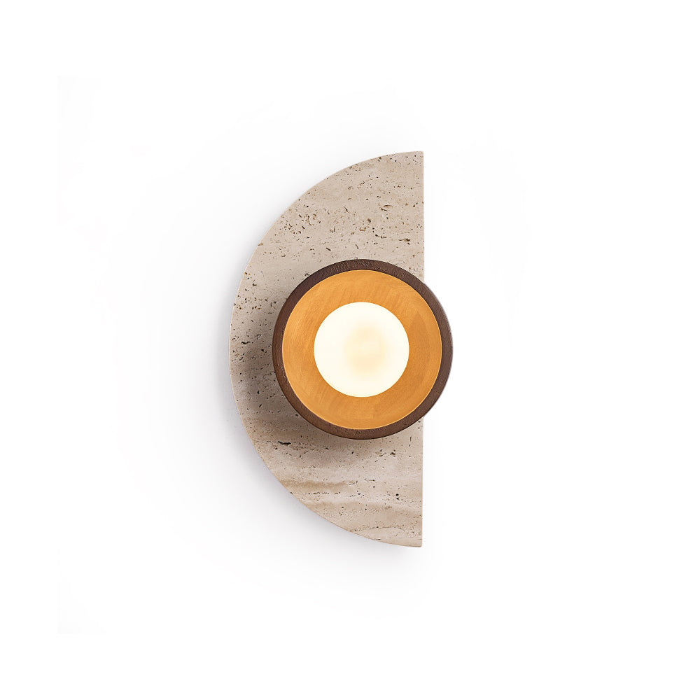 Dvaluvyi Individual Creativity Travertine Wall Lamp - Neutralighting