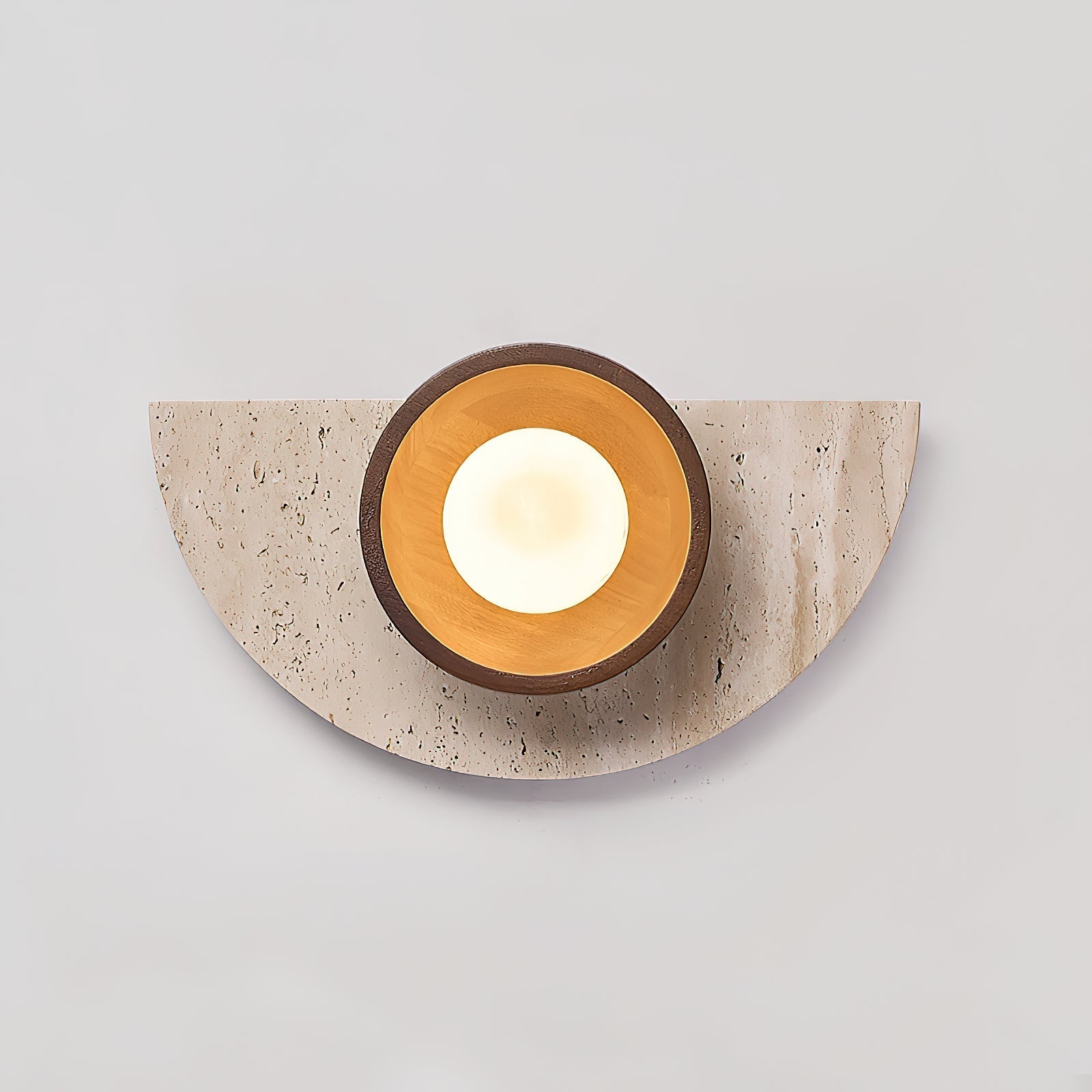 Dvaluvyi Individual Creativity Travertine Wall Lamp - Neutralighting