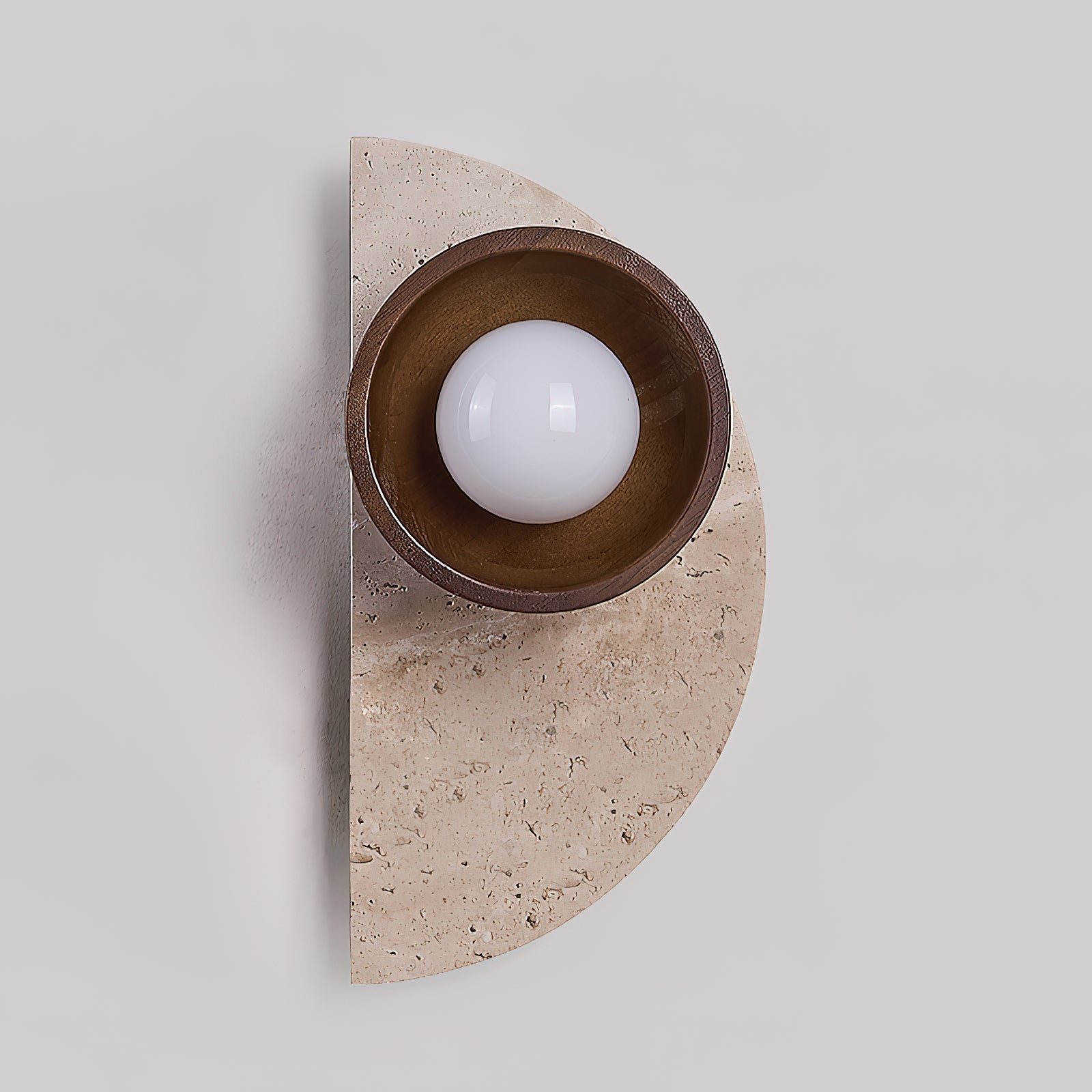 Dvaluvyi Individual Creativity Travertine Wall Lamp - Neutralighting