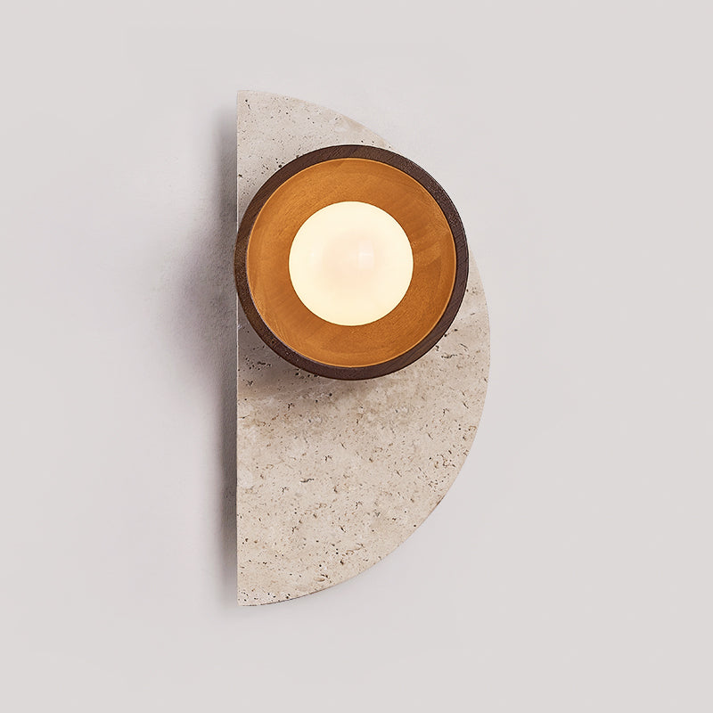Dvaluvyi Individual Creativity Travertine Wall Lamp - Neutralighting