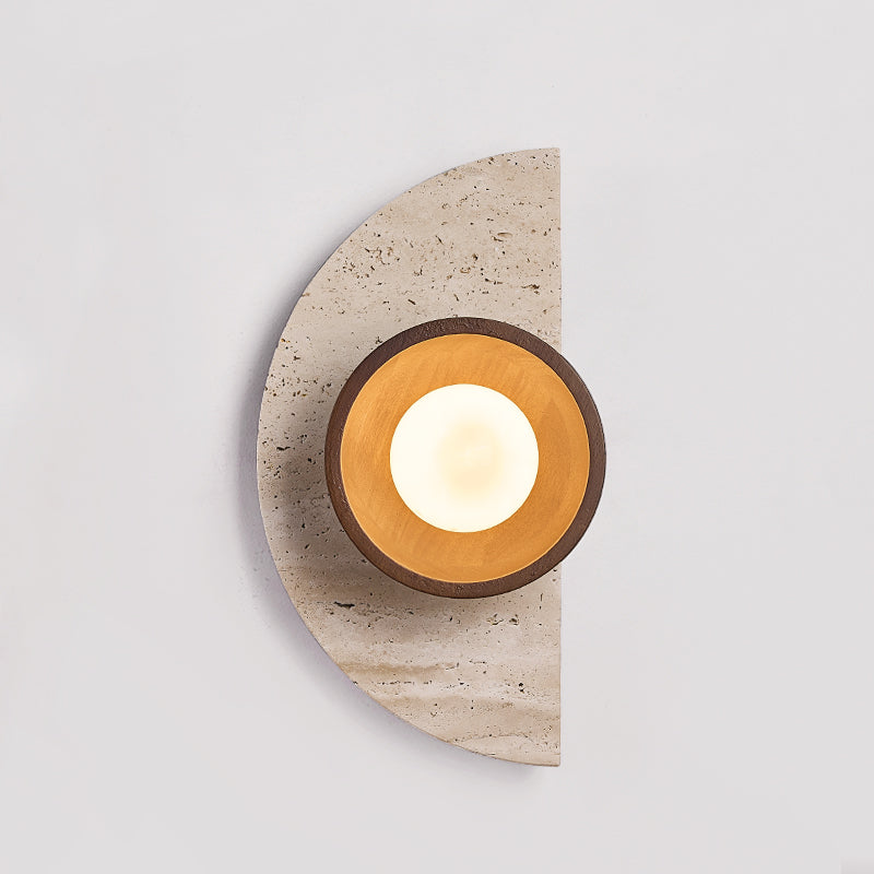 Dvaluvyi Individual Creativity Travertine Wall Lamp - Neutralighting