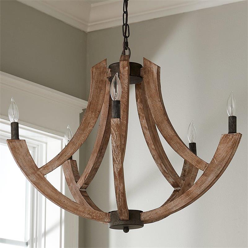 Eirikuvyi Vintage Creativity Metal Wood Lantern Pendant Lamp - Neutralighting