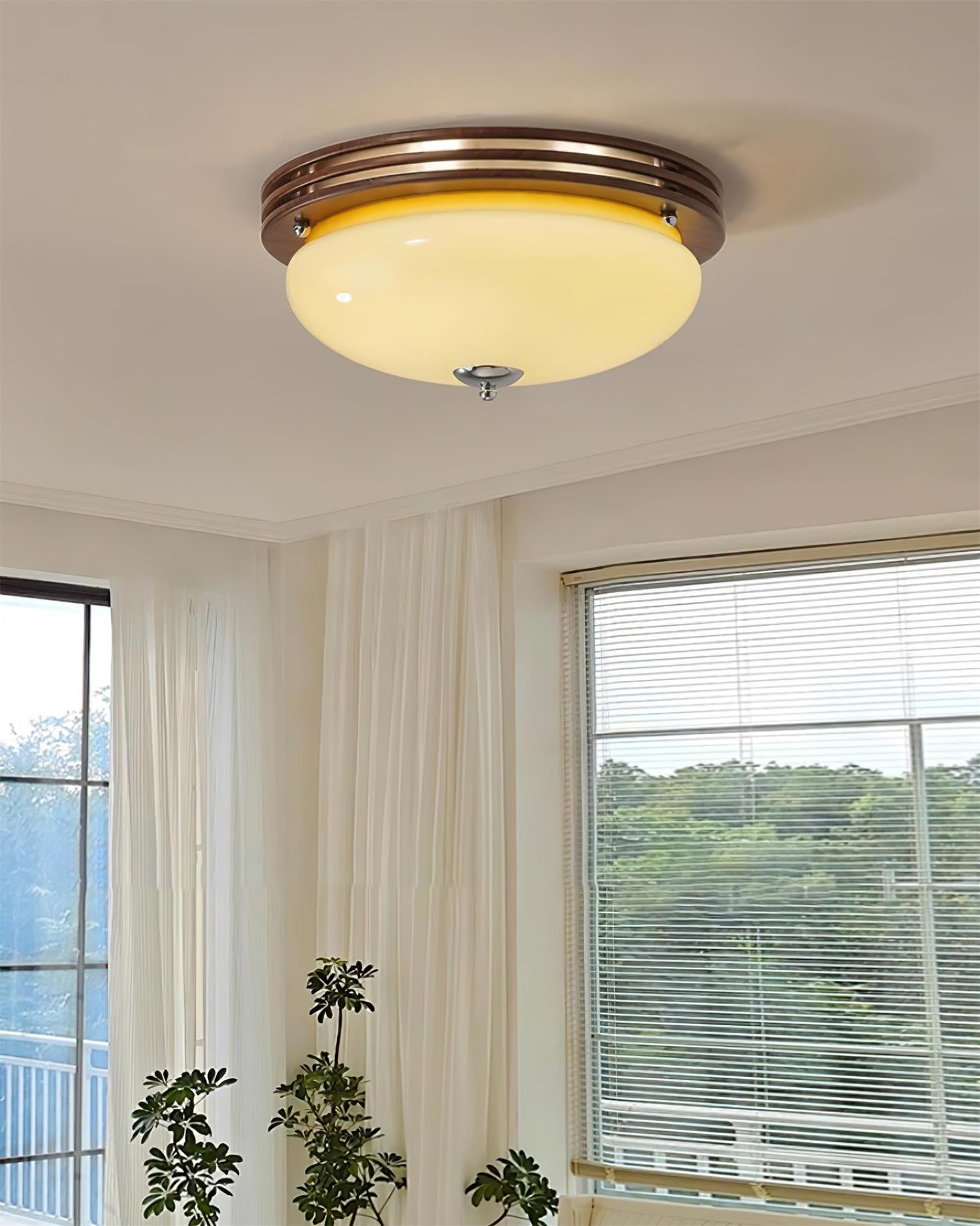 Povio Glass Flush Mount Ceiling Light - Neutralighting