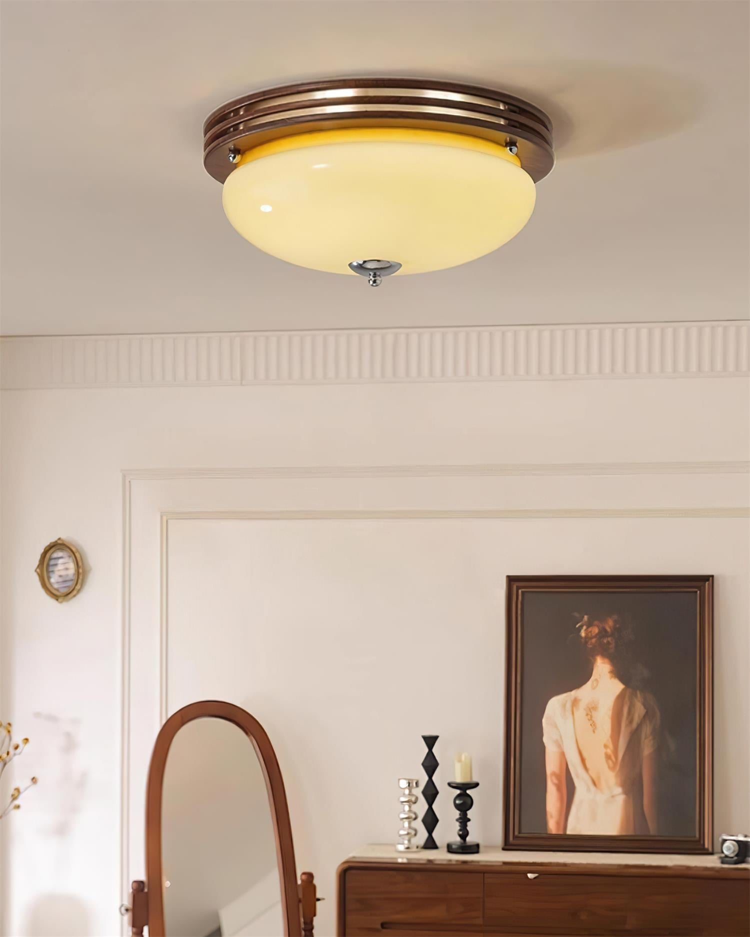 Povio Glass Flush Mount Ceiling Light - Neutralighting