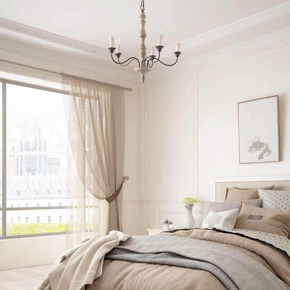 Fljotuvyi Individual Creativity Wood Metal Chandelier - Neutralighting
