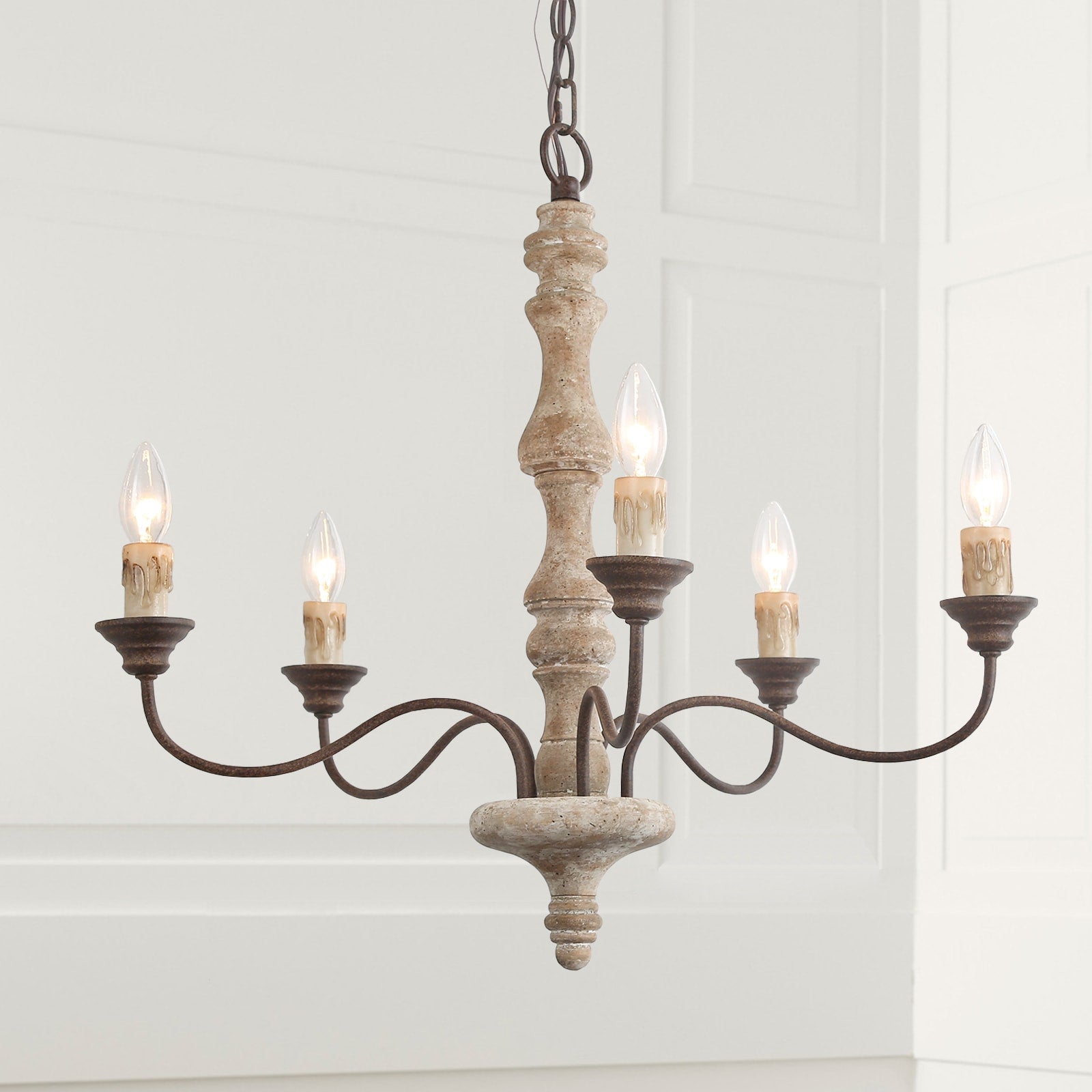 Fljotuvyi Individual Creativity Wood Metal Chandelier - Neutralighting