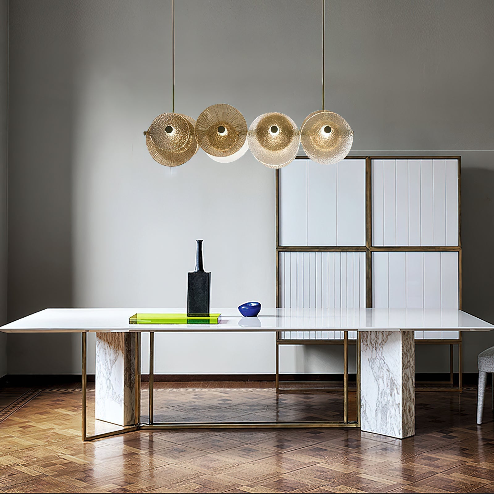 Himinuvyn Nordic Modern Metal Crystal Chandelier - Neutralighting