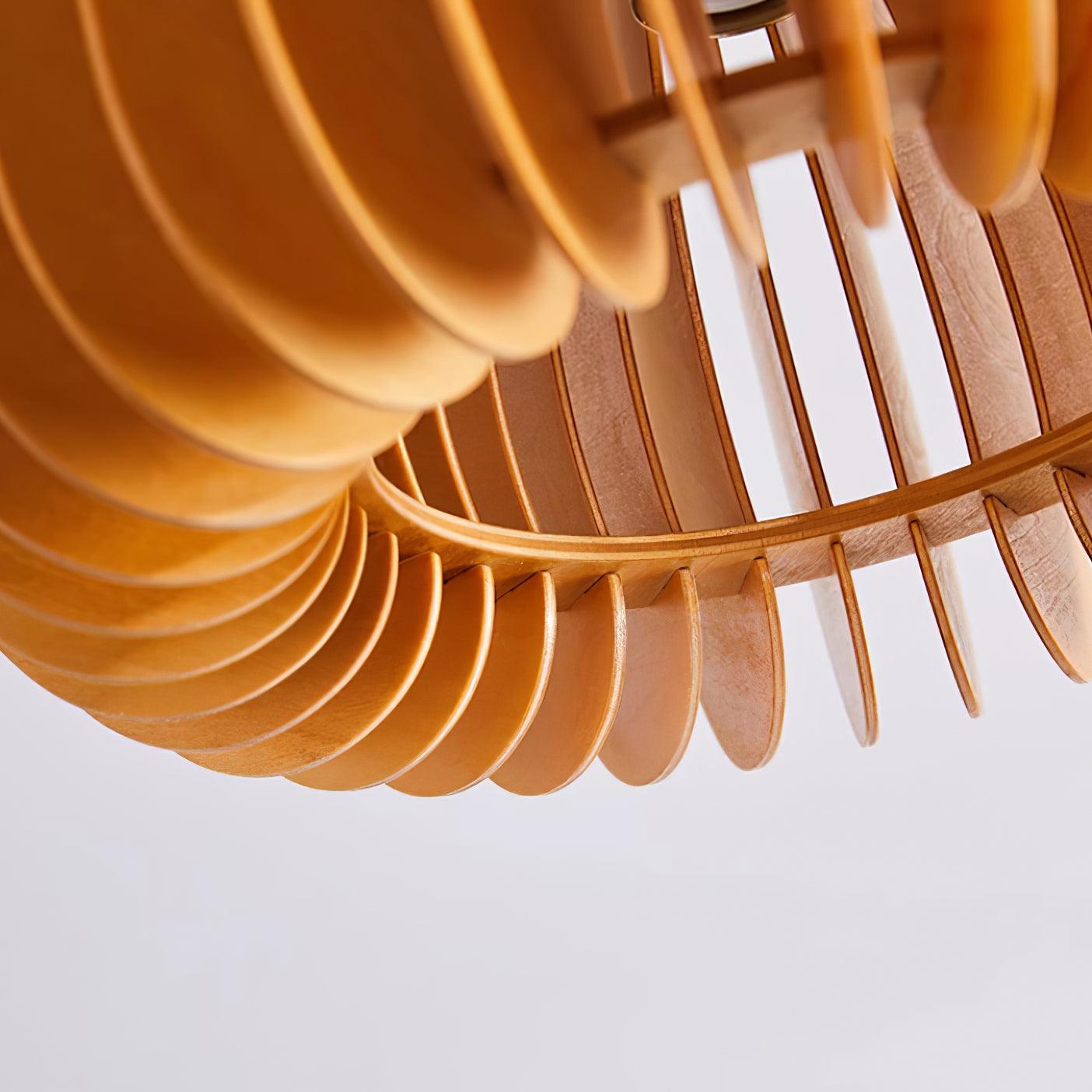 Ceiling Light Pumpkin with Basswood Canopy and Shade Natural - Neutralighting