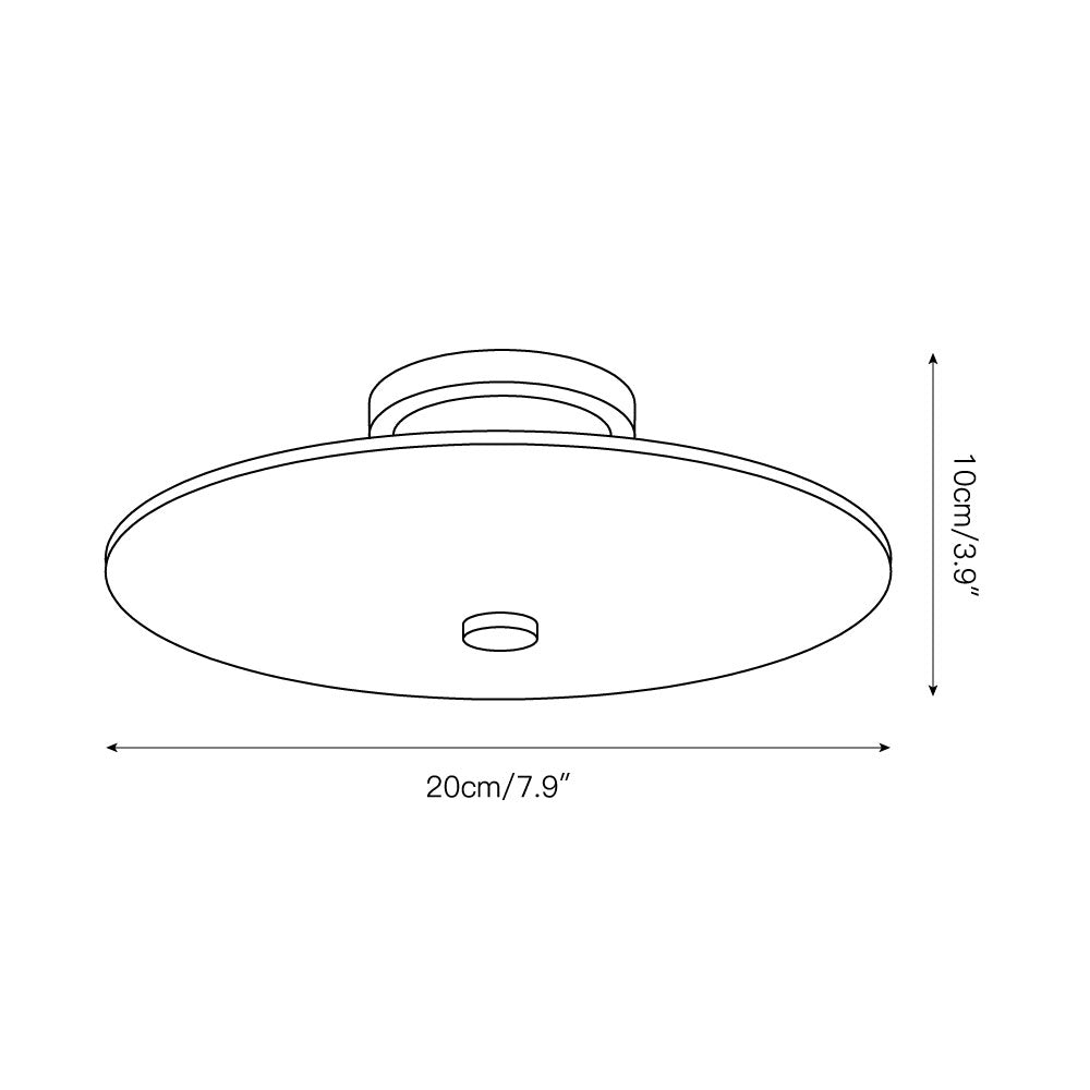 Jarnbruvyn Modern Brass Alabaster Ceiling Light - Neutralighting