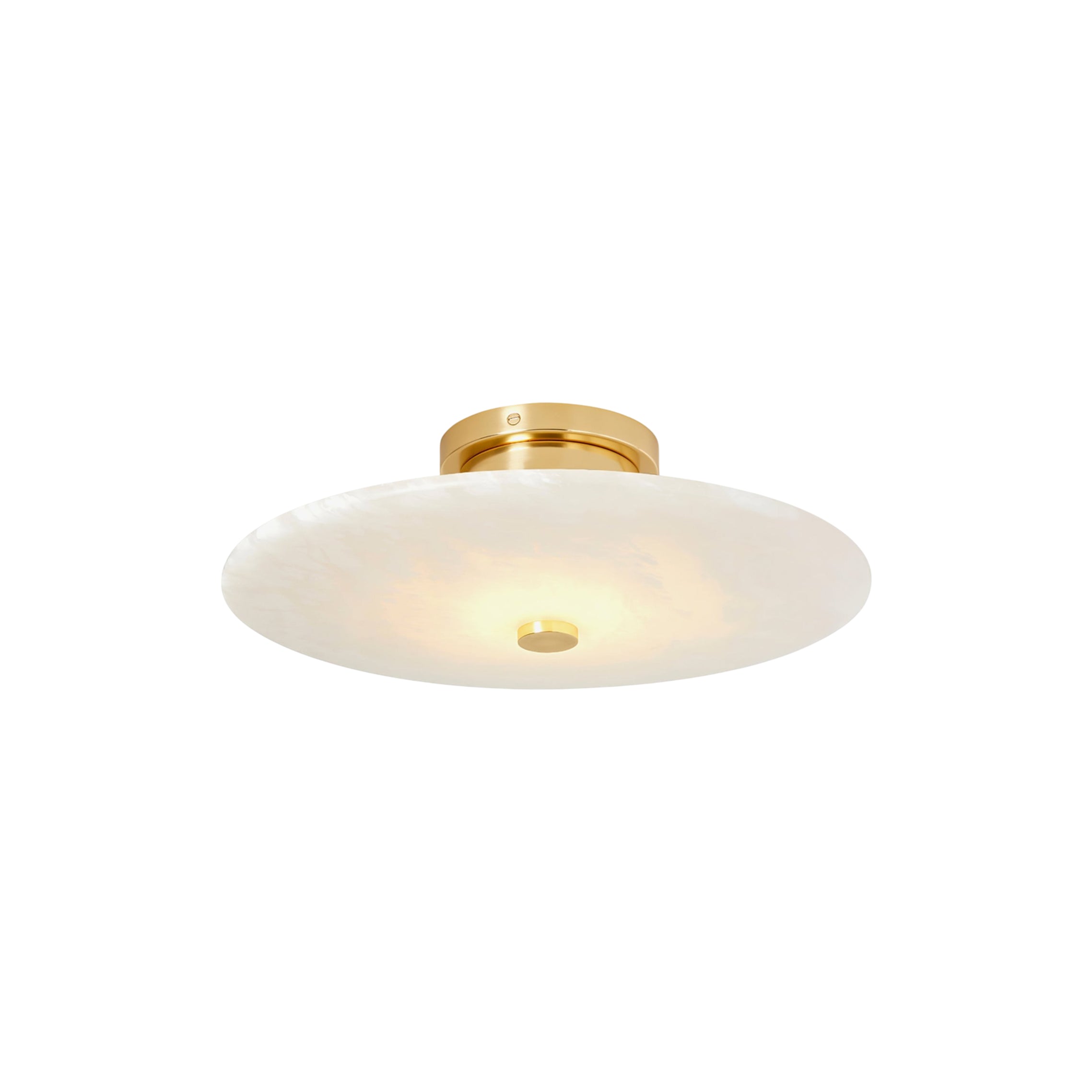 Jarnbruvyn Modern Brass Alabaster Ceiling Light - Neutralighting