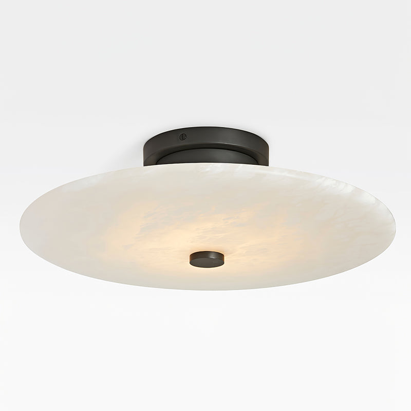 Jarnbruvyn Modern Brass Alabaster Ceiling Light - Neutralighting