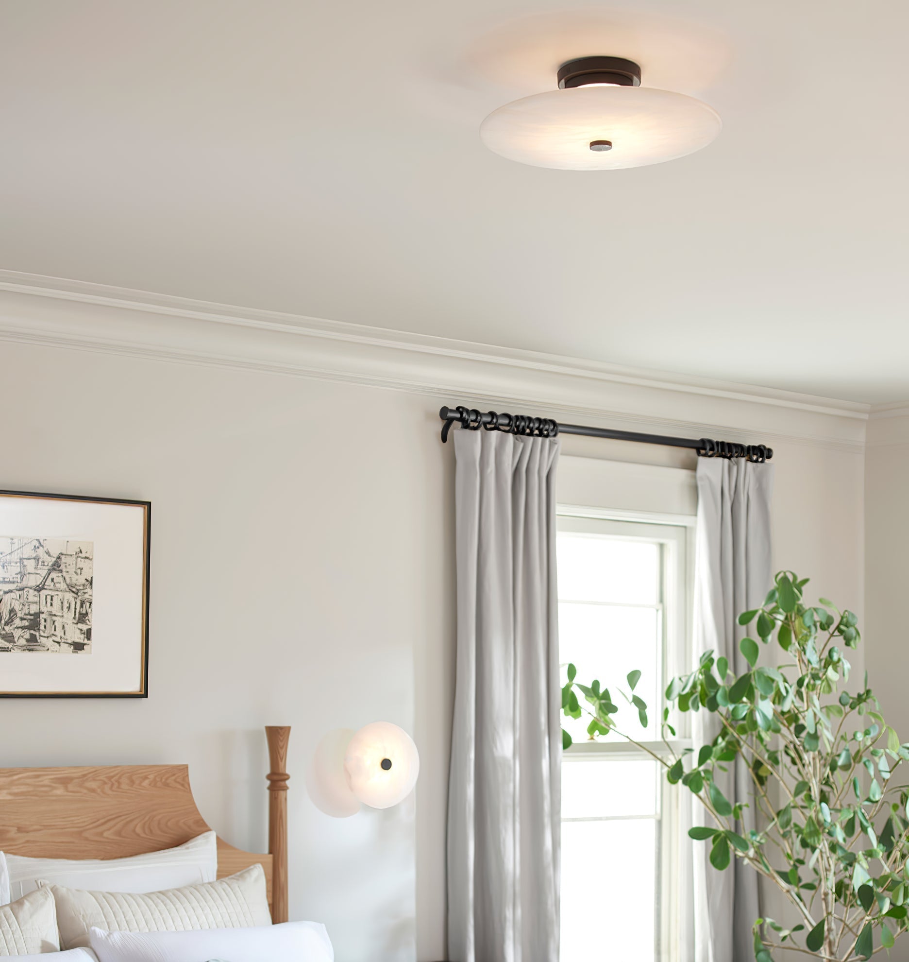 Clio Alabaster Ceiling Light - Neutralighting