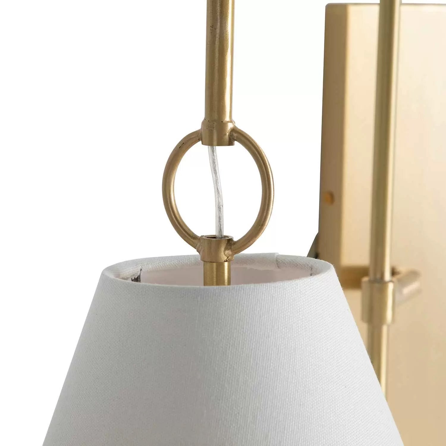 Ildvuvyi Modern Premium Brass Fabric Metal Wall Lamp - Neutralighting