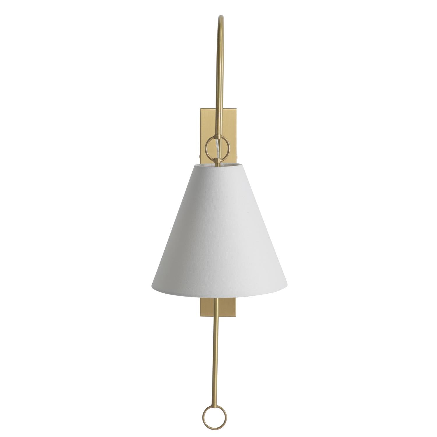 Ildvuvyi Modern Premium Brass Fabric Metal Wall Lamp - Neutralighting