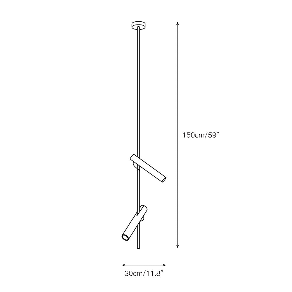 Jarnbruvyi Modern Minimalist Line Metal Pendant Light - Neutralighting