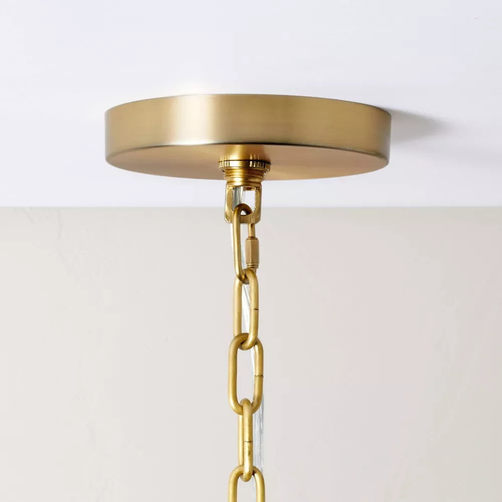 Kvennuvyn Modern Minimalist Metal Fabric Chandelier - Neutralighting