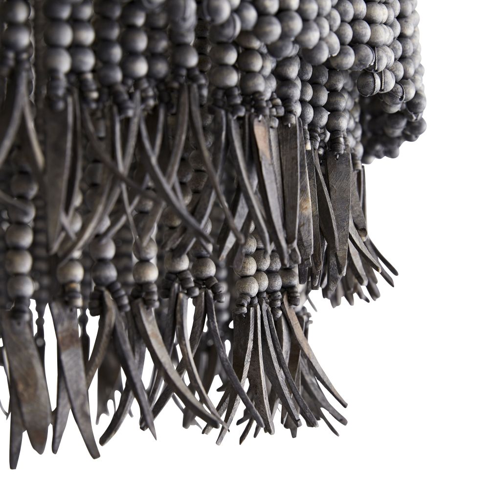 Odette Chandelier Wood and Coconut beads - Neutralighting