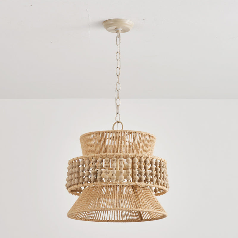 Kvennuvyi Natural Antigua Brown Metal Pendant Lamp - Neutralighting