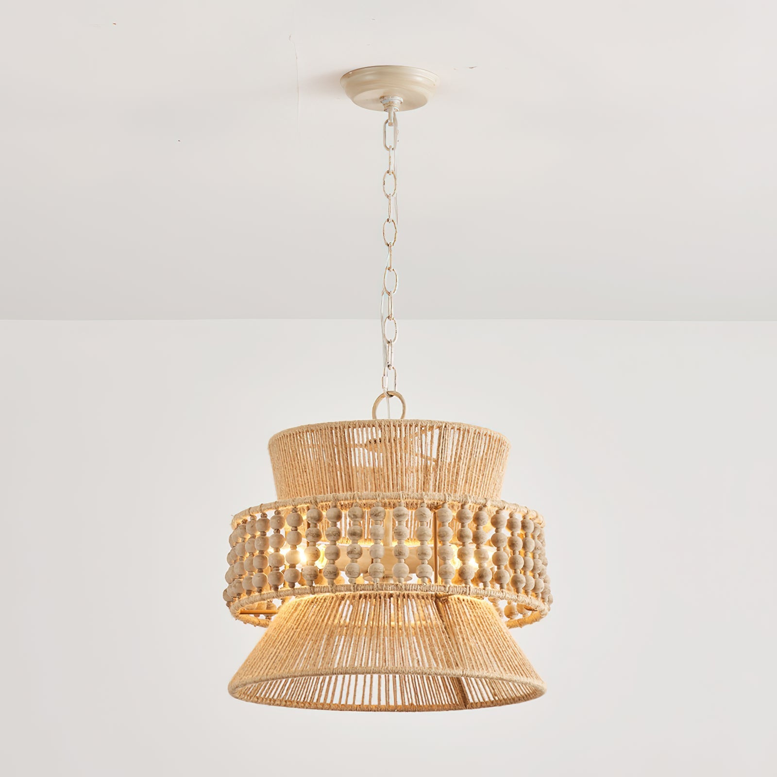 Kvennuvyi Natural Antigua Brown Metal Pendant Lamp - Neutralighting