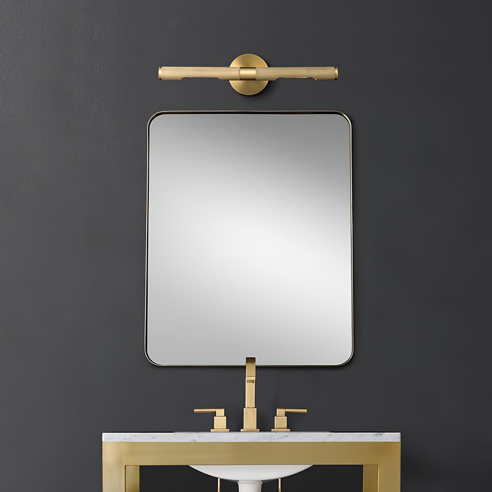 Solvain Modern Brass LED Wall Light - Neutralighting