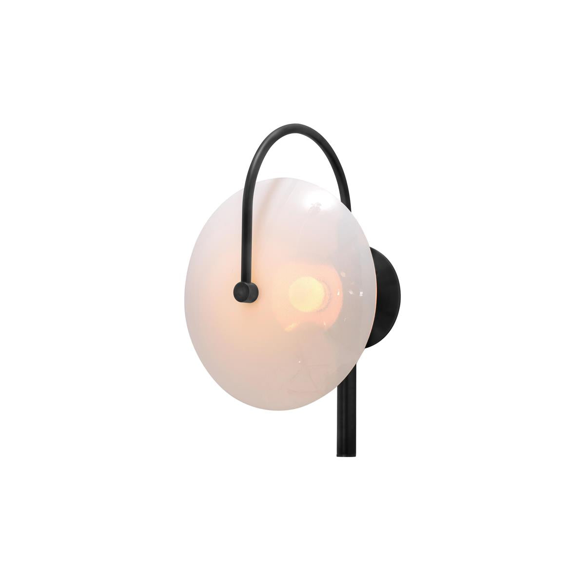 Norduvyn Modern Minimalist Art Metal Glass Wall Lamp - Neutralighting