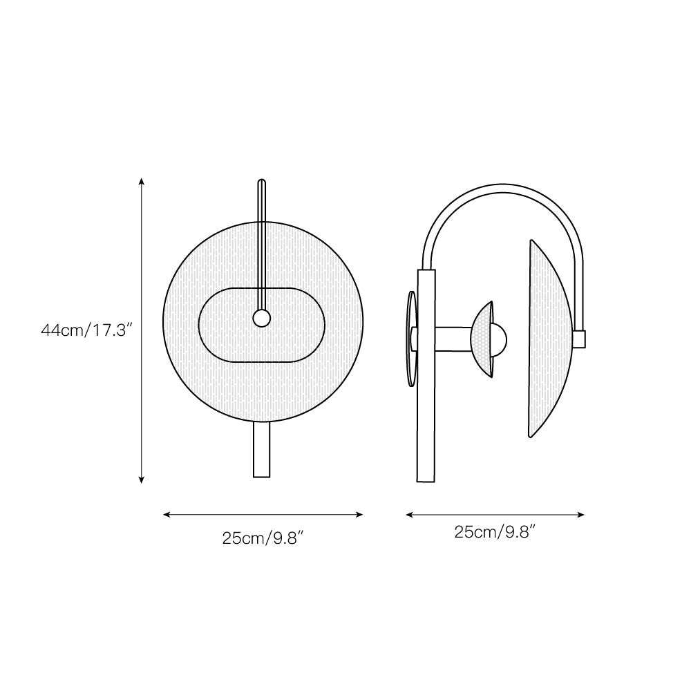 Norduvyn Modern Minimalist Art Metal Glass Wall Lamp - Neutralighting