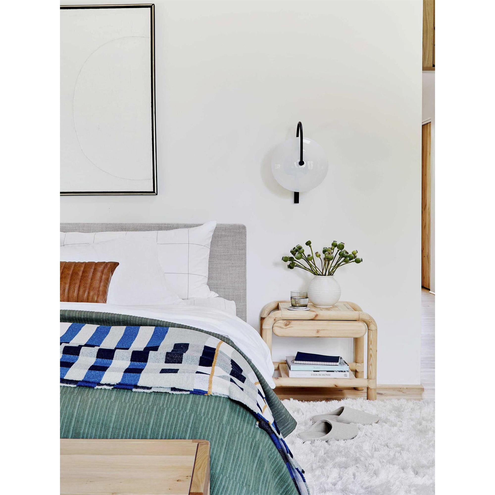 Norduvyn Modern Minimalist Art Metal Glass Wall Lamp - Neutralighting