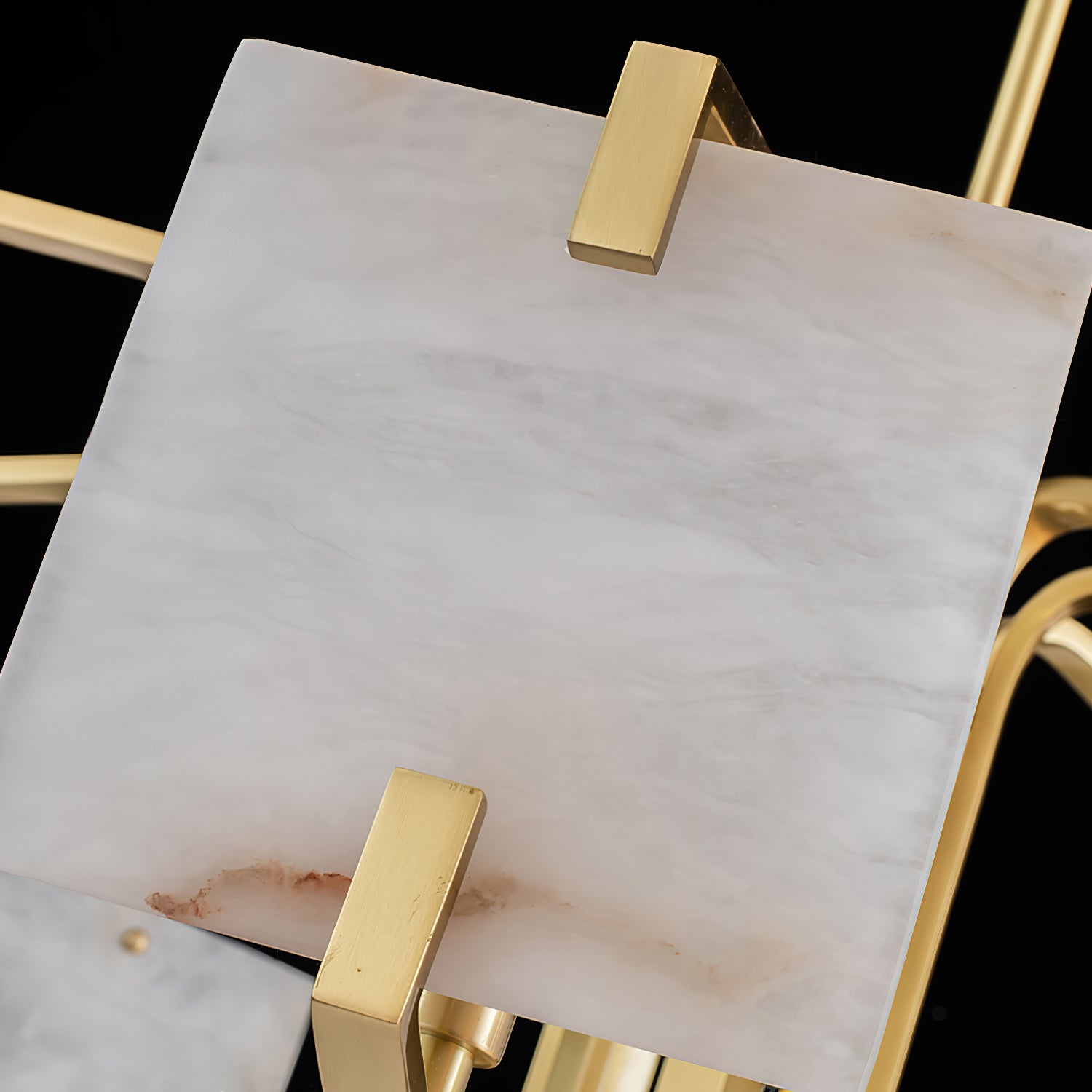 Plotuvys Postmodern Luxury Brass Alabaster Chandelier - Neutralighting