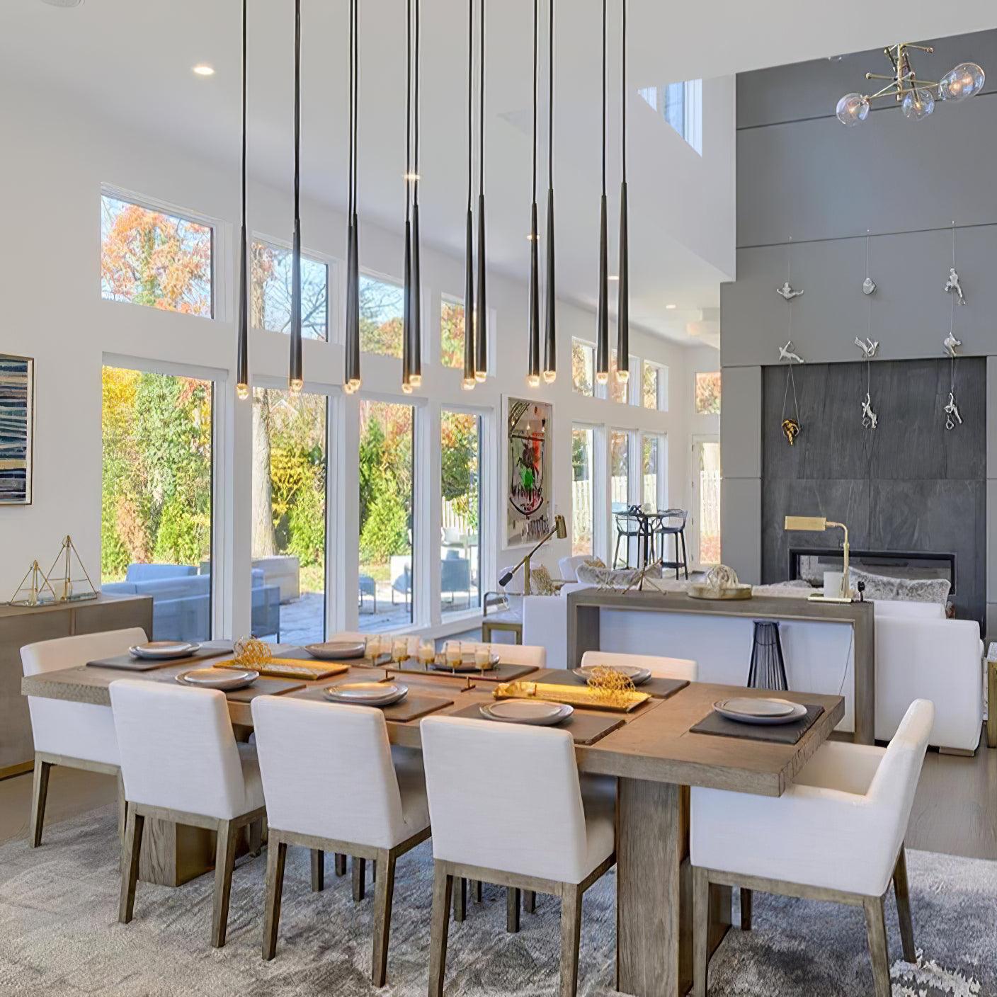 Chandelier with Polished Brass and Crystal Shades Minimalist - Neutralighting
