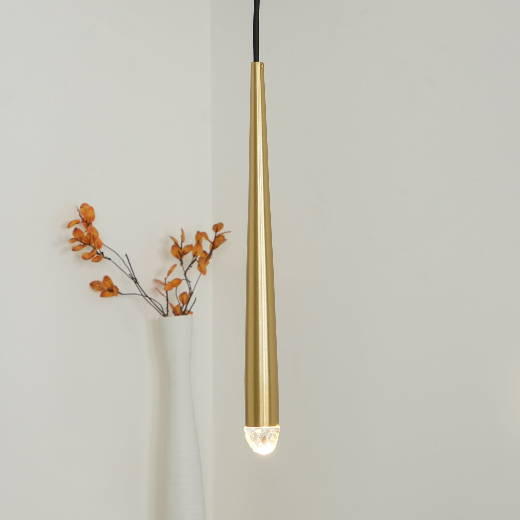 Chandelier Crystal Shade Brass Blackened Silver Luxe Staircase - Neutralighting