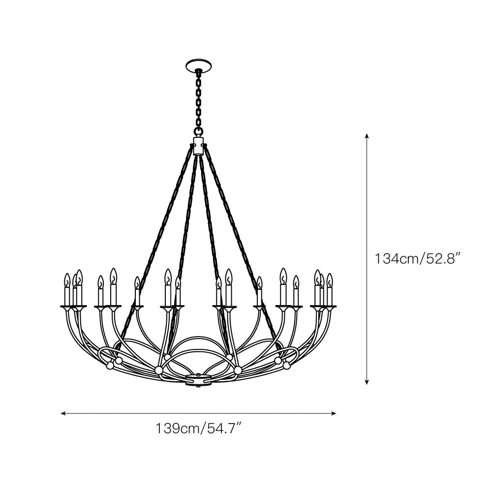 Ostruvyi Modern Minimalist Industrial Metal Chandelier - Neutralighting