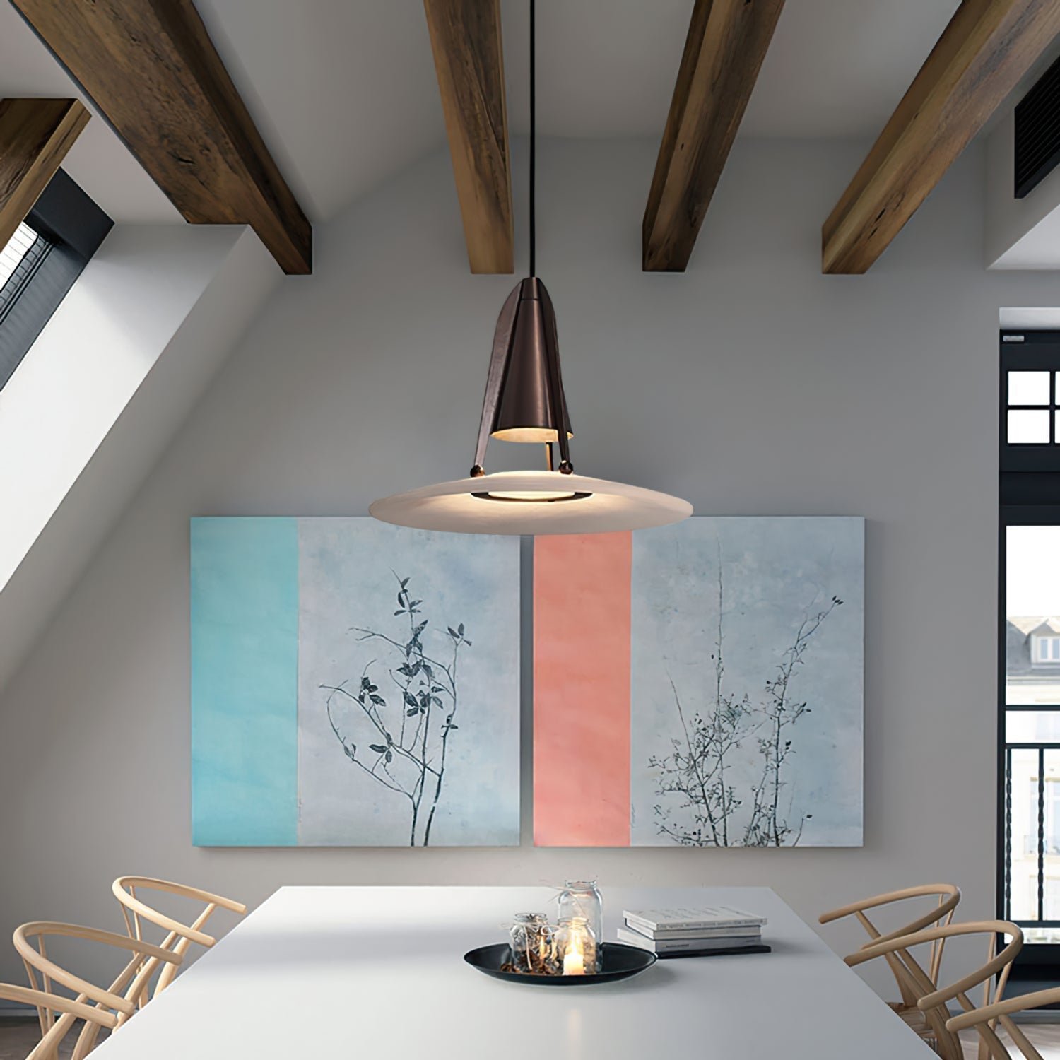 Aragon Pendant Light Alabaster Fusion - Neutralighting