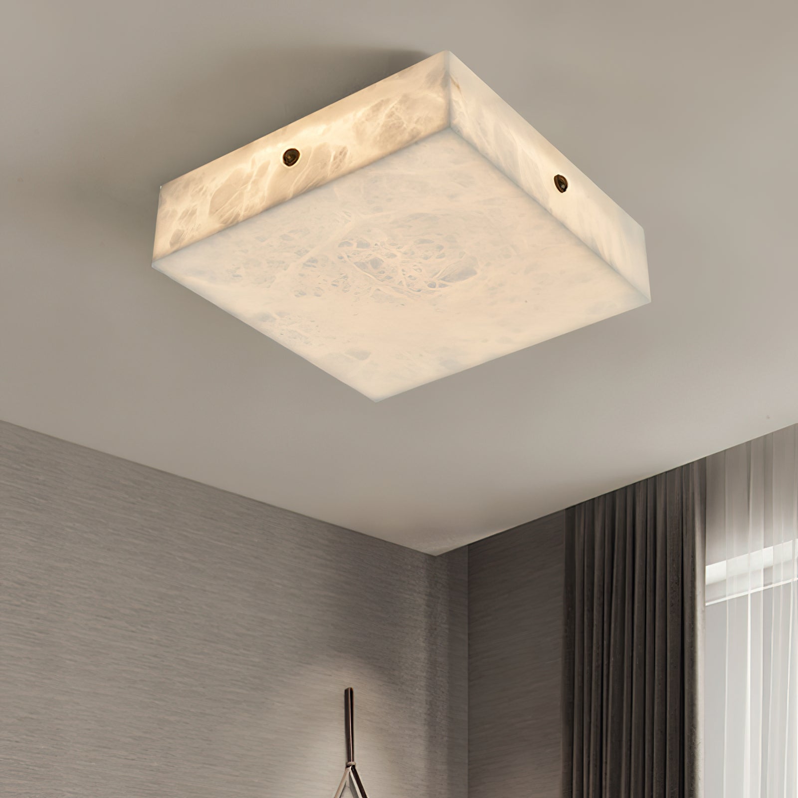 Rauduvys Modern Minimalist Alabaster Ceiling Light - Neutralighting