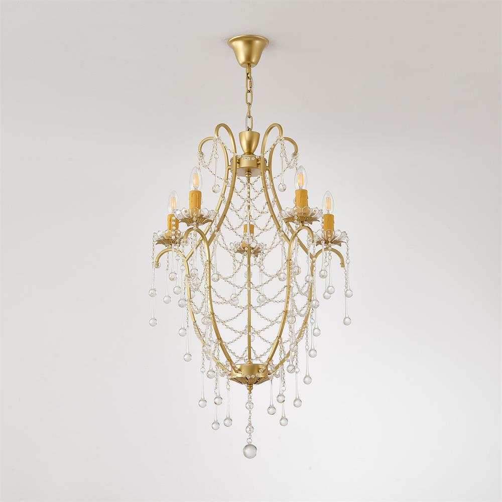 Qvistuvyo Individual Creativity Metal Glass Chandelier - Neutralighting