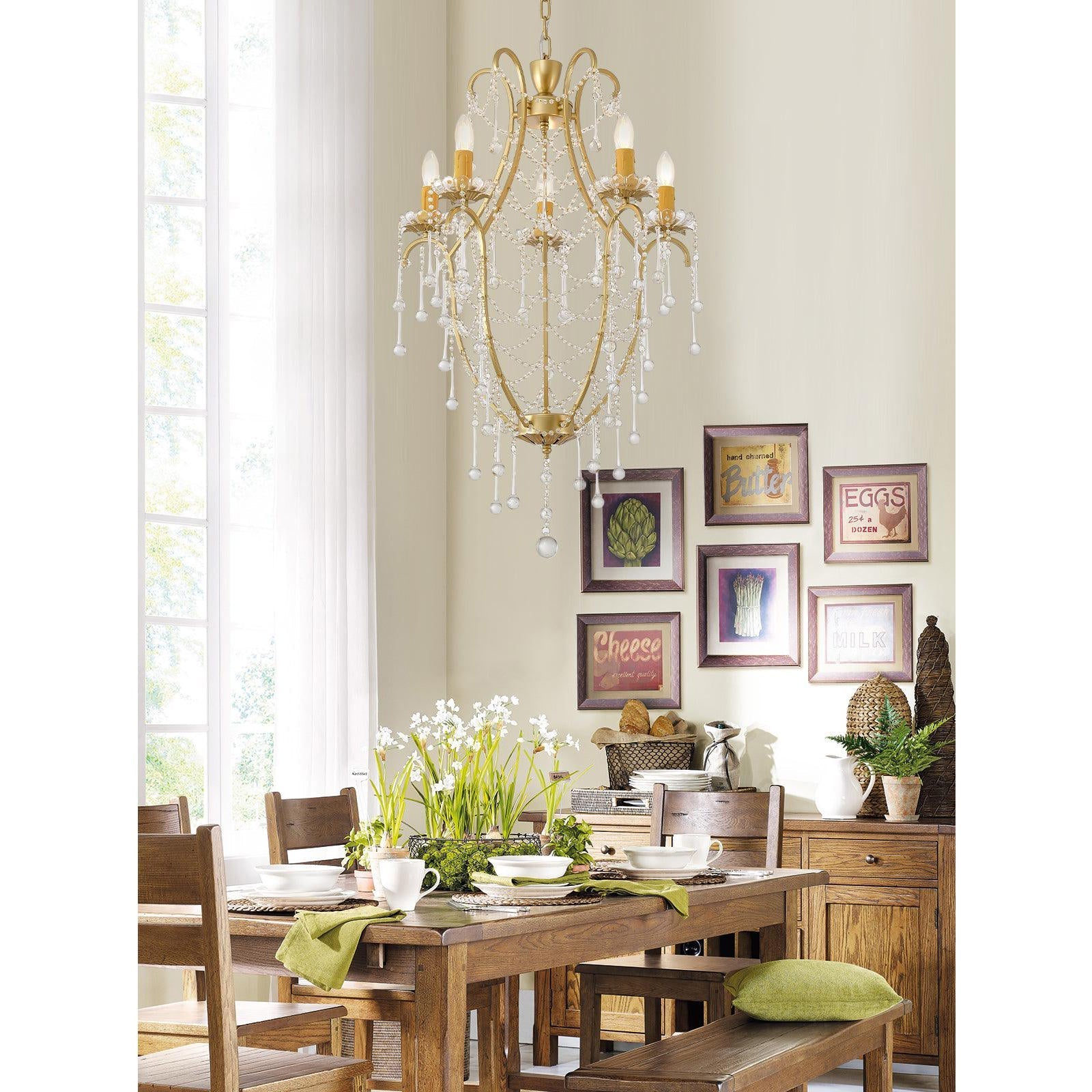 Qvistuvyo Individual Creativity Metal Glass Chandelier - Neutralighting