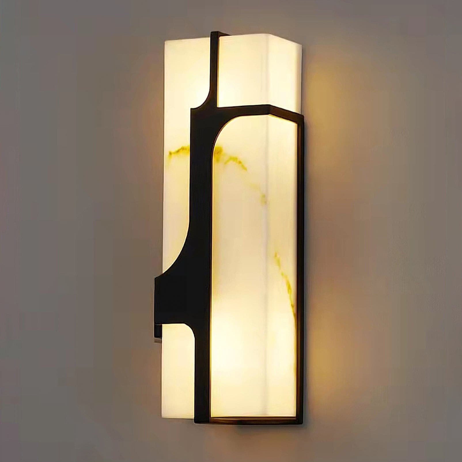 Ariel Wall Lamp Alabaster & Brass Elegance - Neutralighting
