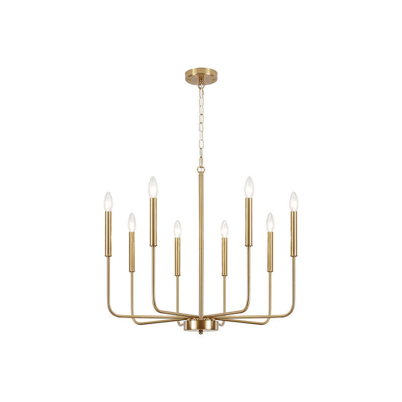 Ulfuvys Modern Candle Industrial Metal Chandelier - Neutralighting
