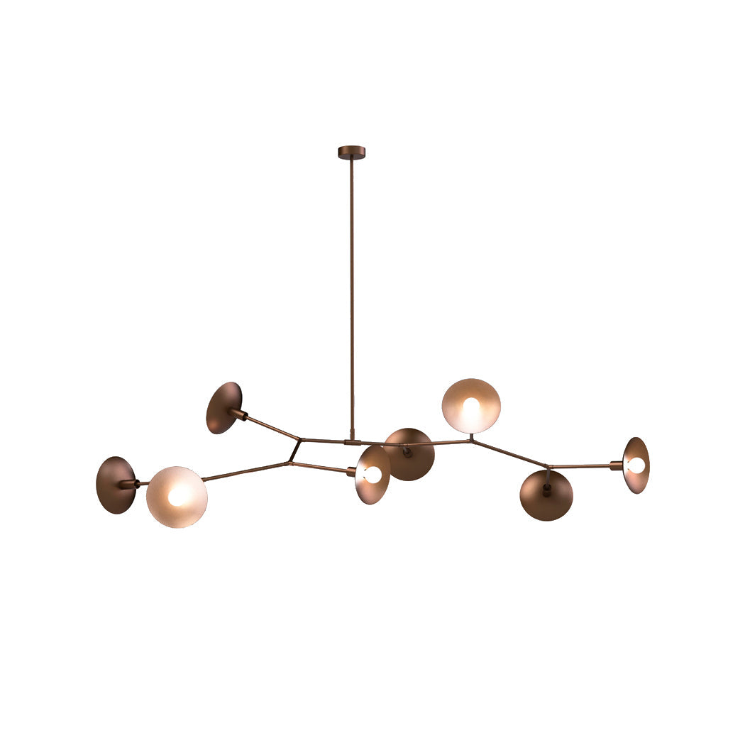 Tinduvyo Modern Minimalist Metal Glass Chandelier - Neutralighting